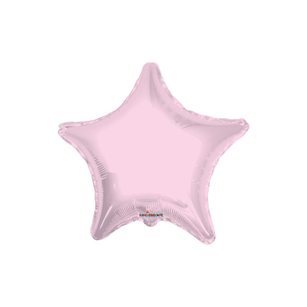 [CONV34078/09] GLOBO 9 LIGHT PINK SOLIDO ESTRELLA STANDARD