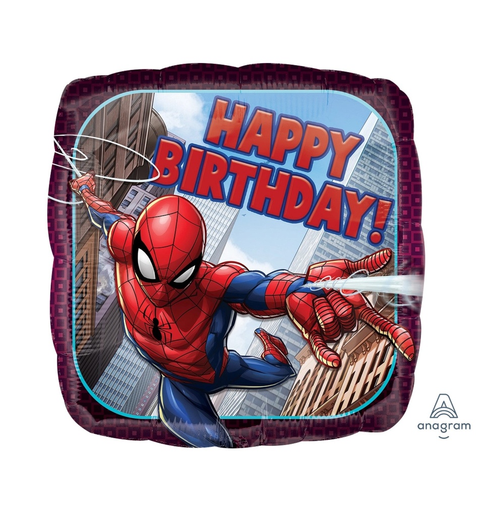 17Q MET SPIDER-MAN HAPPY BIRTHDAY STANDARD