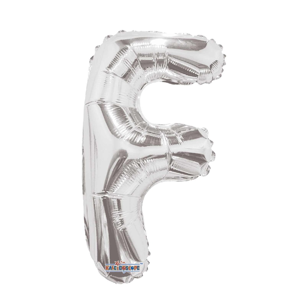 14 LETRA #F PLATA MINI SHAPE