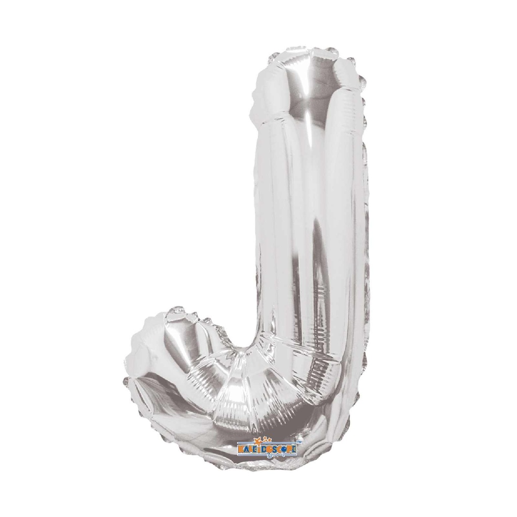 14 LETRA #J PLATA MINI SHAPE