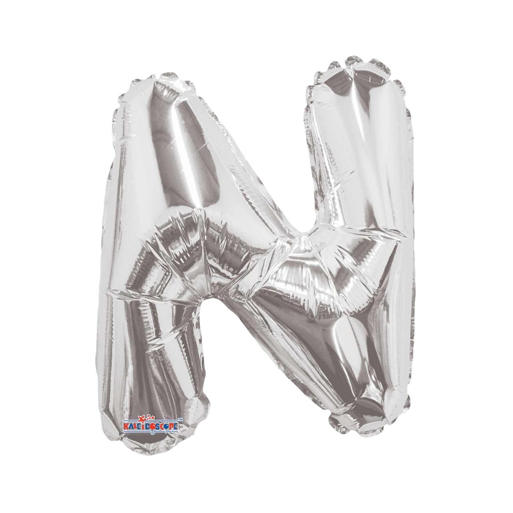 14 LETRA #N PLATA MINI SHAPE