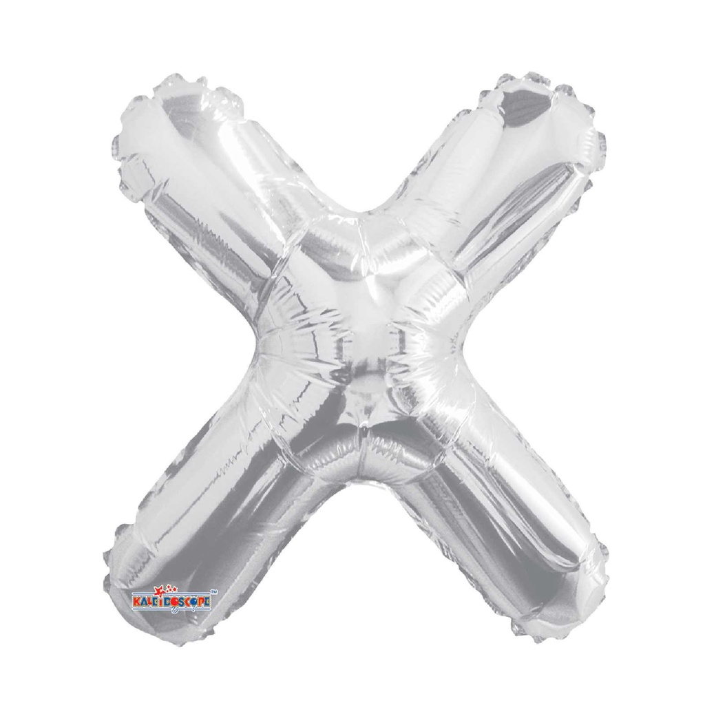 14 LETRA #X PLATA MINI SHAPE