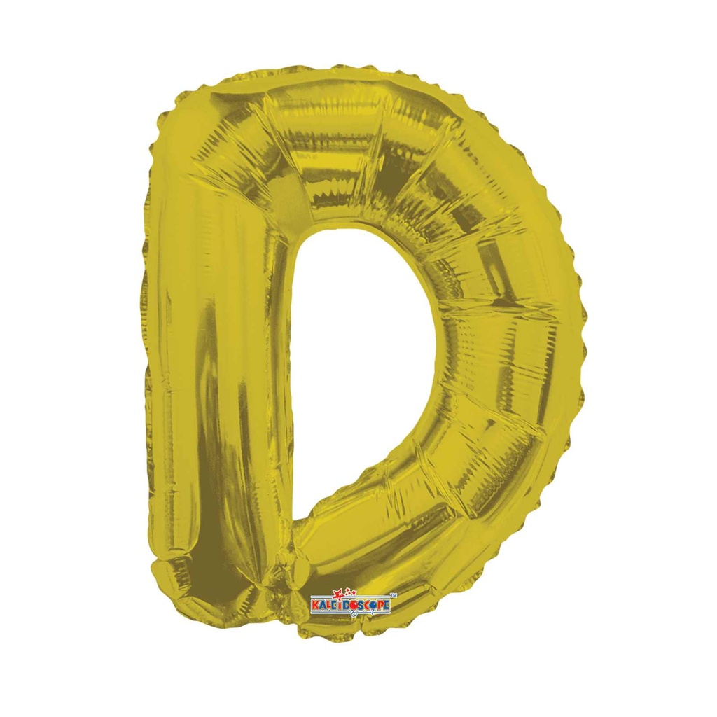 14 LETRA #D GOLD MINI SHAPE