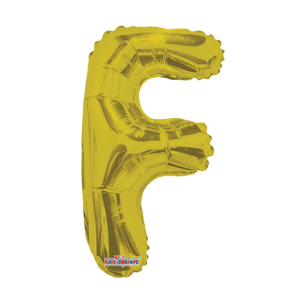[CONV35073/14] 14 LETRA #F GOLD MINI SHAPE