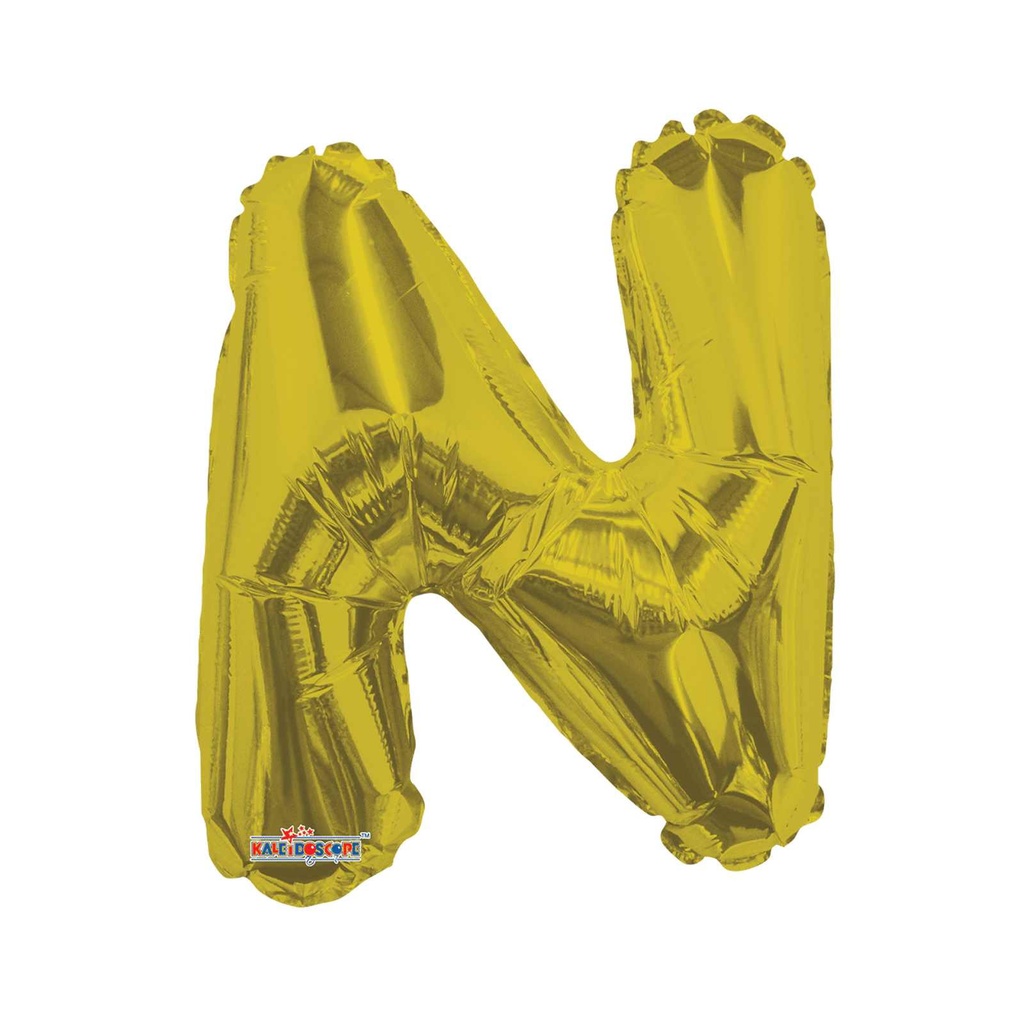14 LETRA #N GOLD MINI SHAPE
