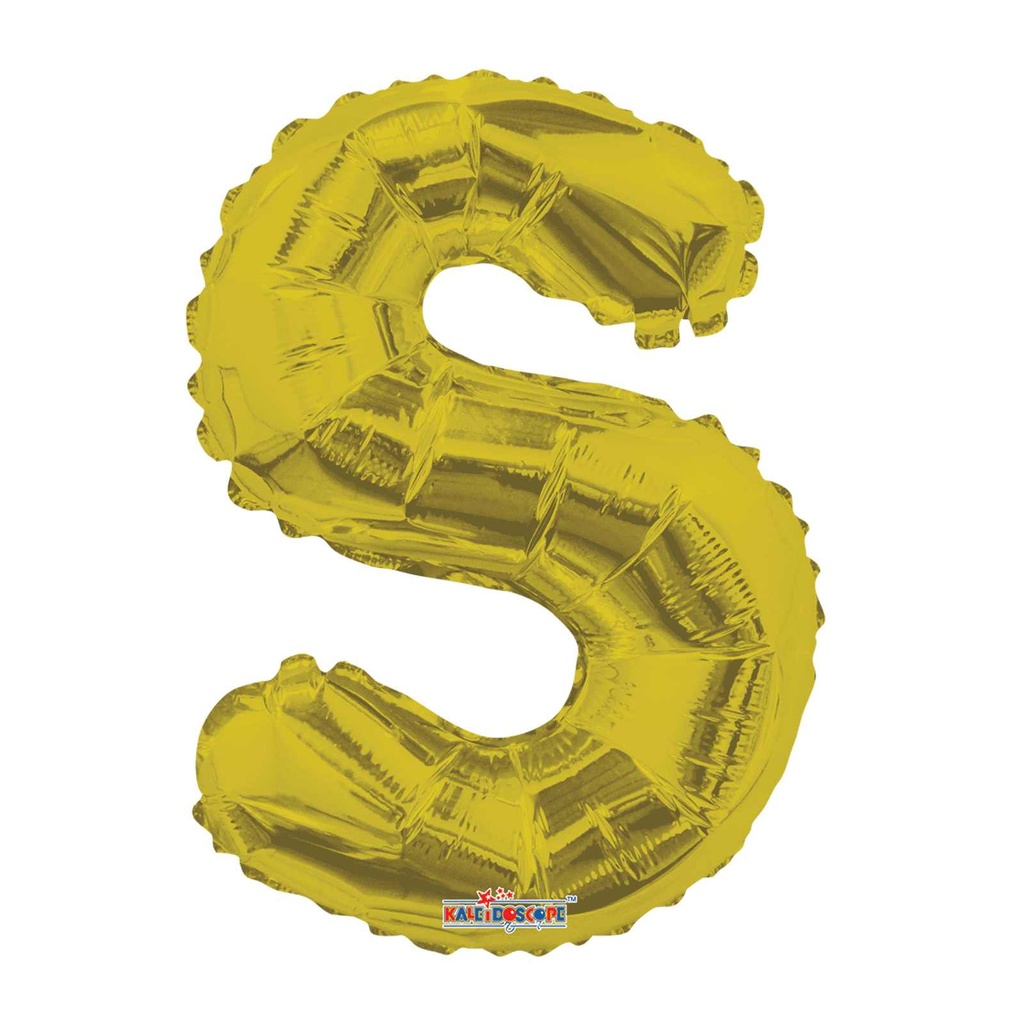 14 LETRA #S GOLD MINI SHAPE