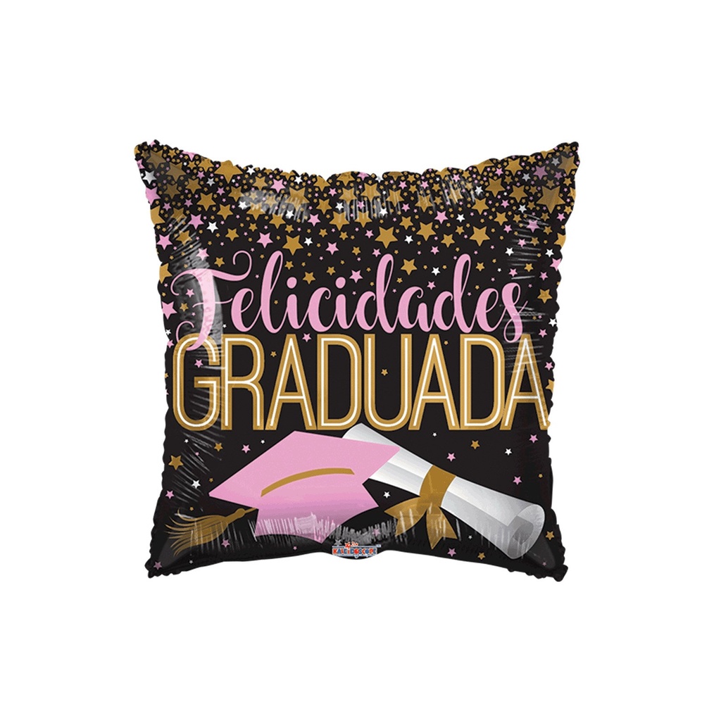 GRAD GRADUADA CON BIRRETE Y DI STANDARD