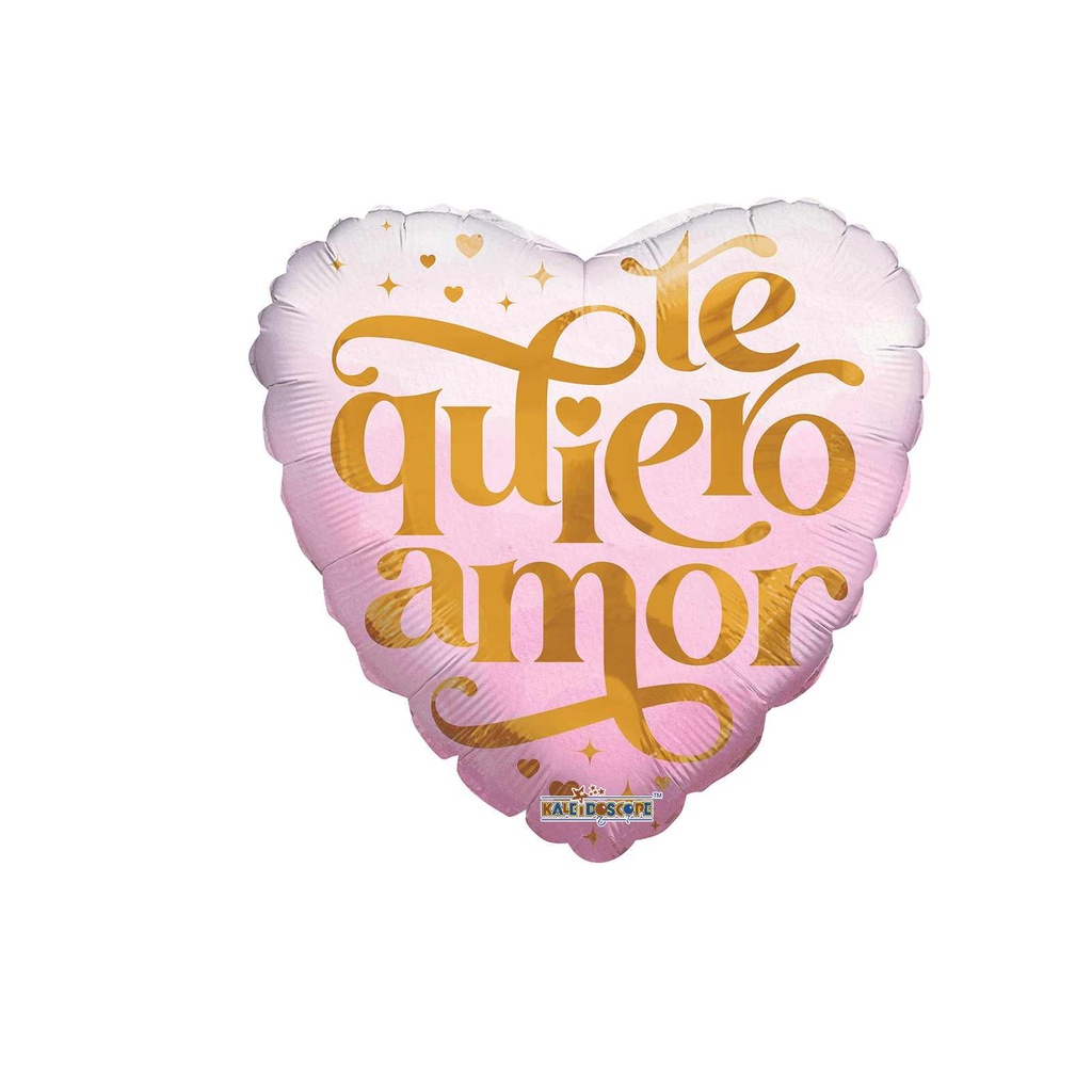 4" TE QUIERO AMOR LETTERING MET HVD