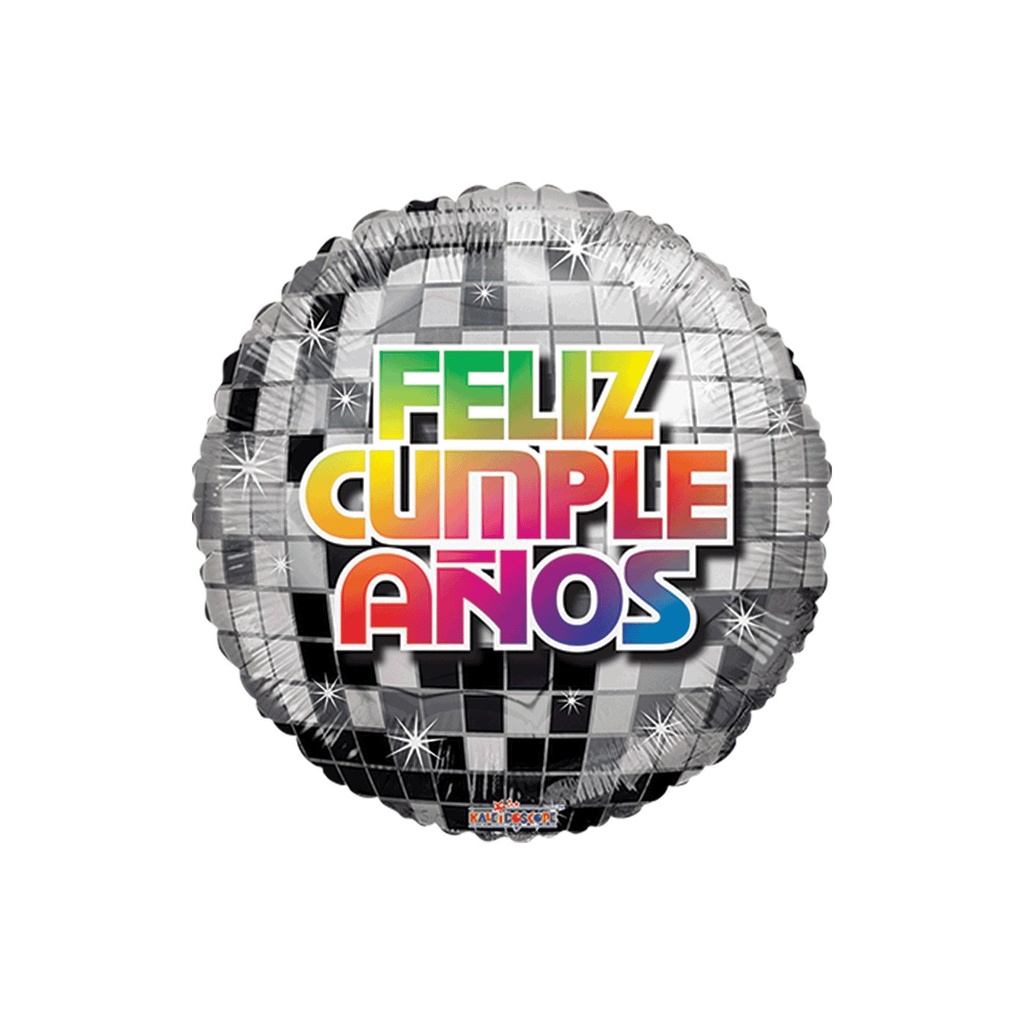 FELIZ CUMPLE DISCO BALL STANDARD