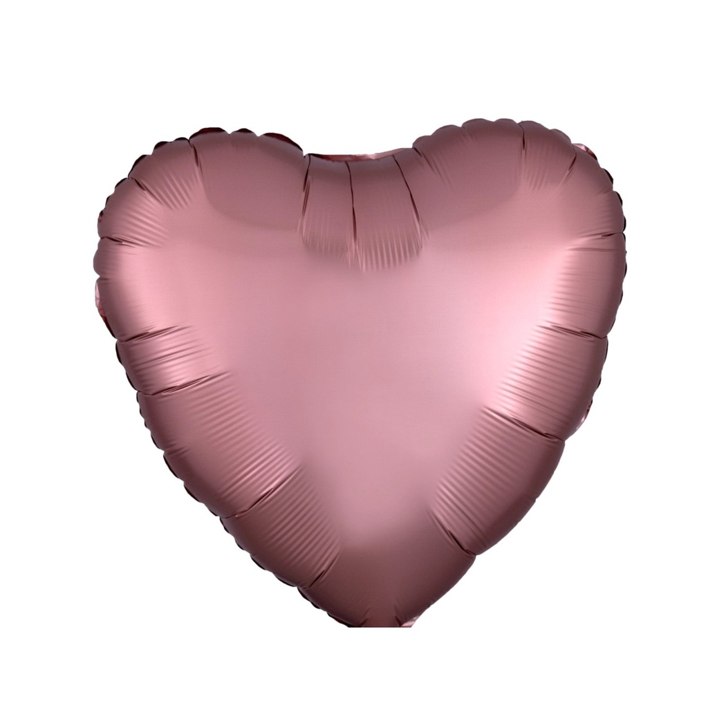 [CONV36825/02] GLOBO MET CORAZON SATI N LUXE ROSE COPPER HVD