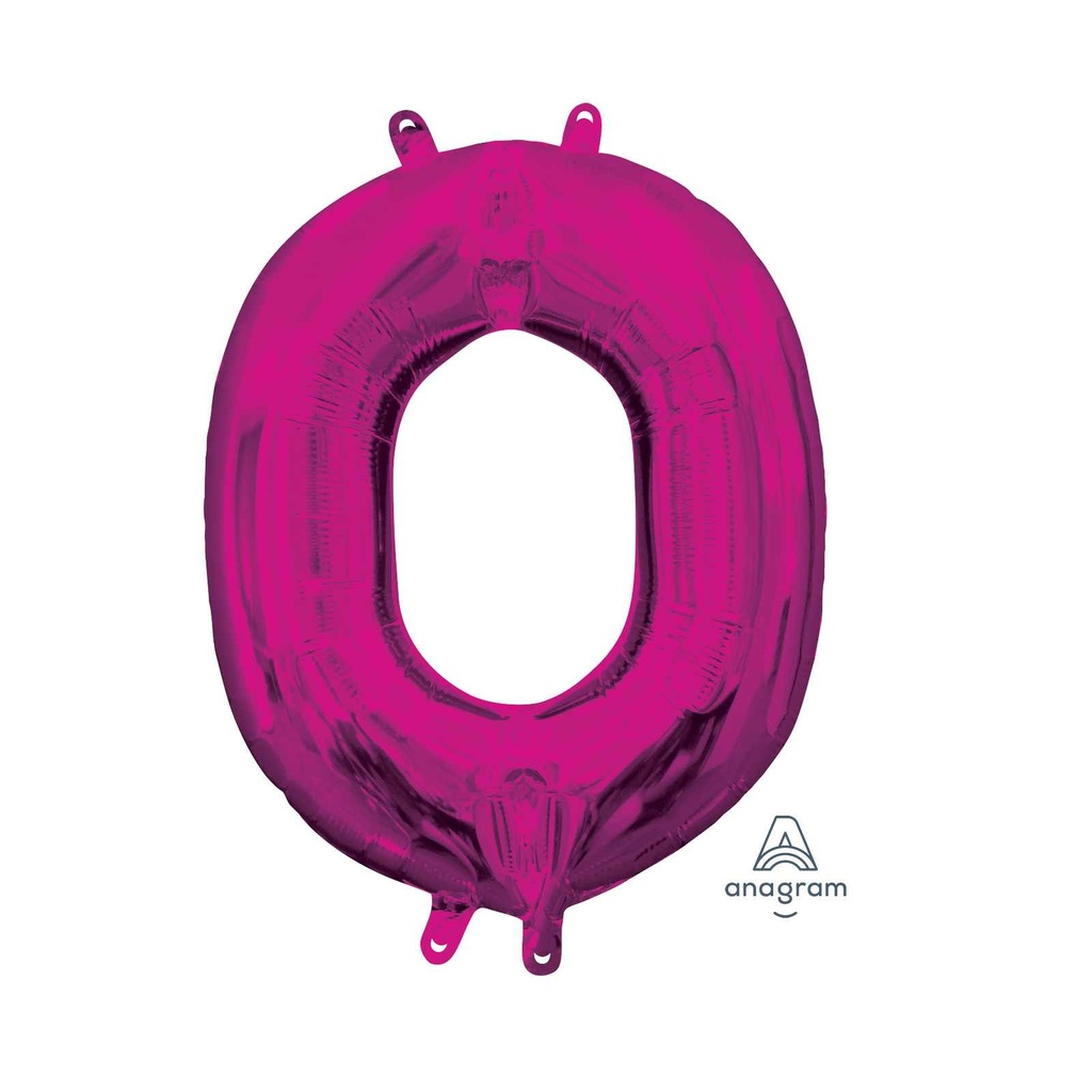 14 LETRA #O MAGENTA MINI SHAPE