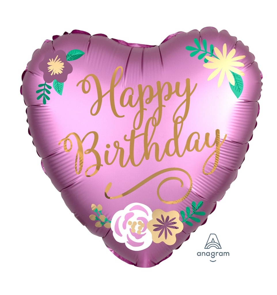 17H MET BIRTHDAY SATIN FLOWES STANDARD