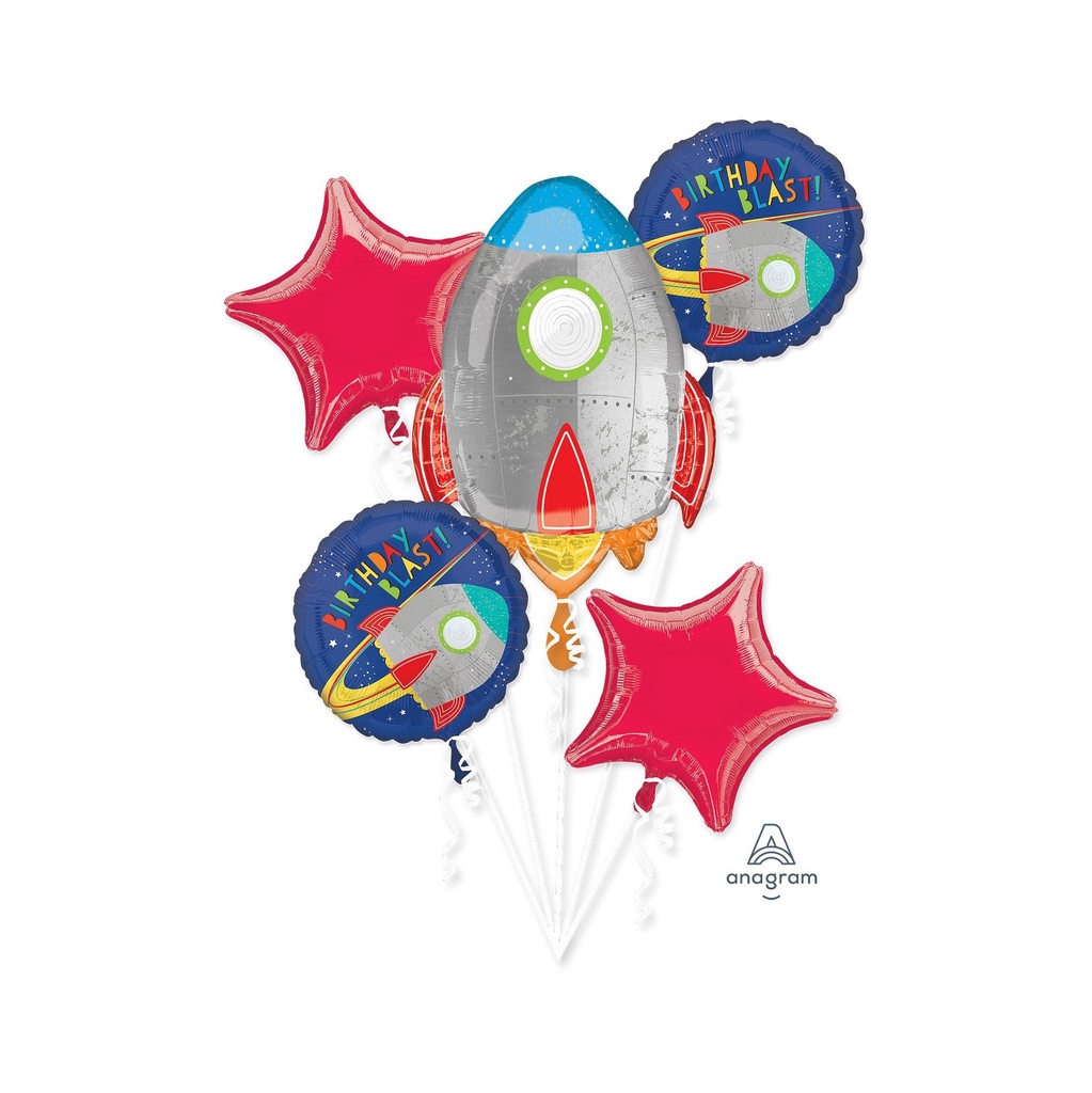 [CONV39479/01] BLAST OFF BIRTHDAY BOUQUET OF BALLOONS