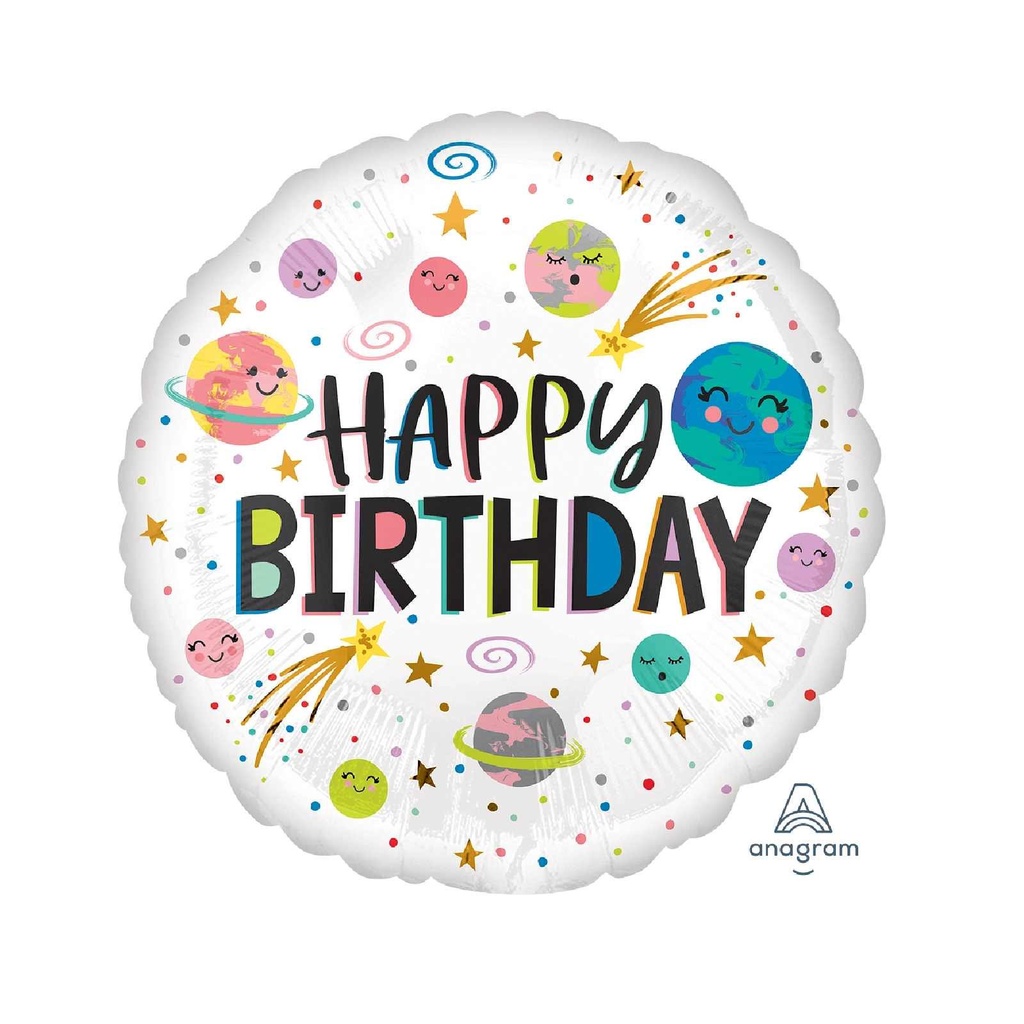 17C MET SMILING GALAXY HAPPY BIRTHDAY STANDARD