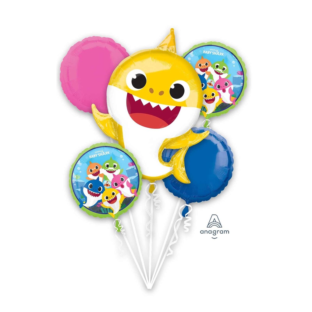 BQT MET BABY SHARK BOUQUET OF BALLOONS