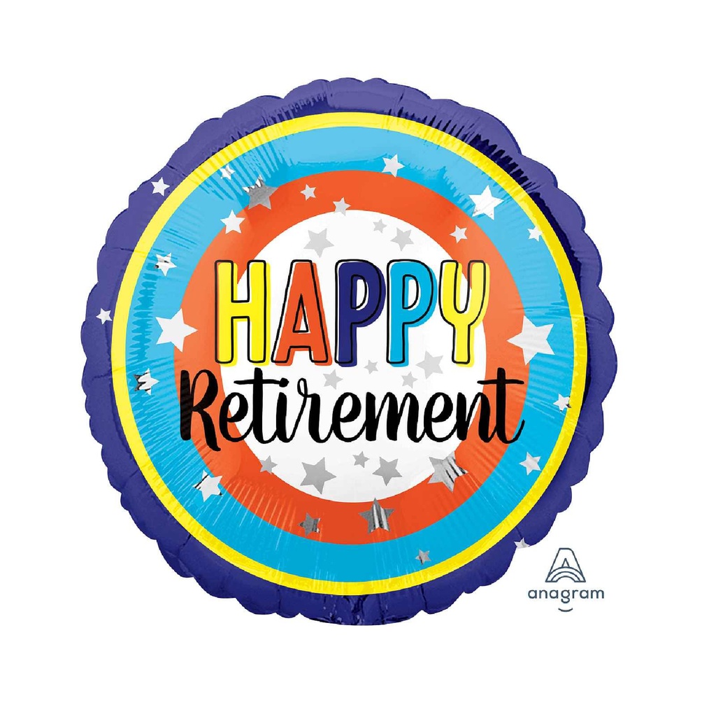 17C MET HAPPY RETIREMENT COLORFUL CIRCLE