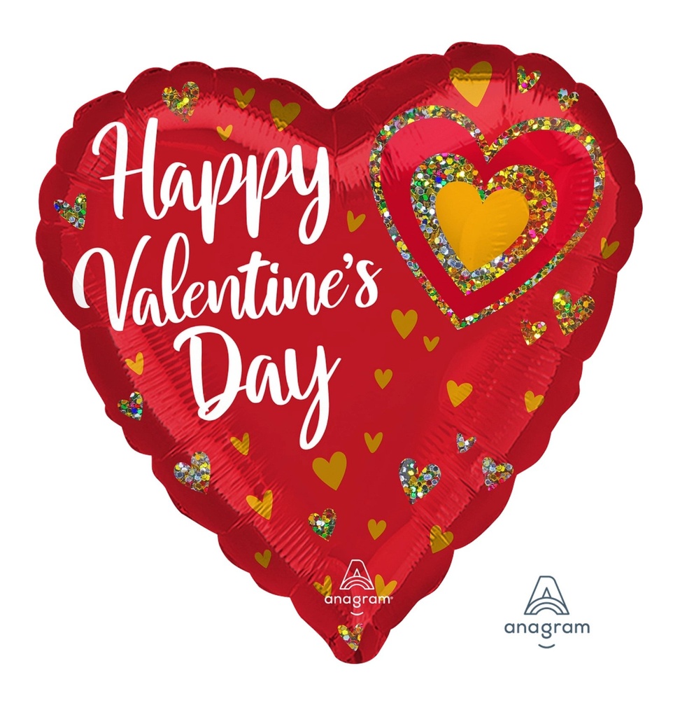 [CONV42270/02] 17H MET HVD GLITTER HEARTS STANDARD