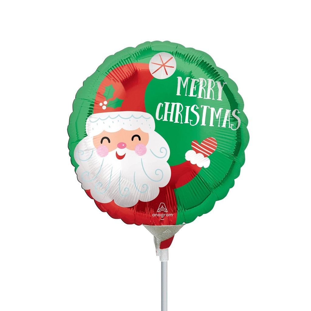 9C MET SMILEY SATIN SANTA CHRISTMAS STANDARD