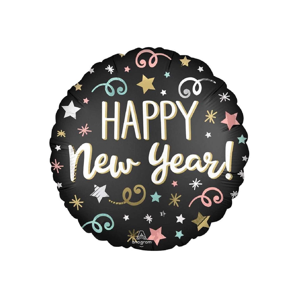 17C MET SATIN CONFETTI SATIN NEW YEAR STANDARD