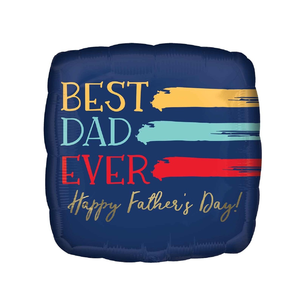 17C MET PAINTED BEST DAD EVER STANDARD