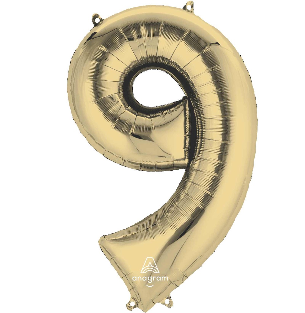 34 NUMBER #9 WHITE GOLD SUPER SHAPE