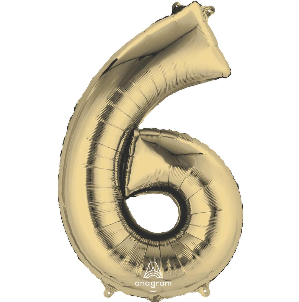 34 NUMBER #6 WHITE GOLD SUPER SHAPE