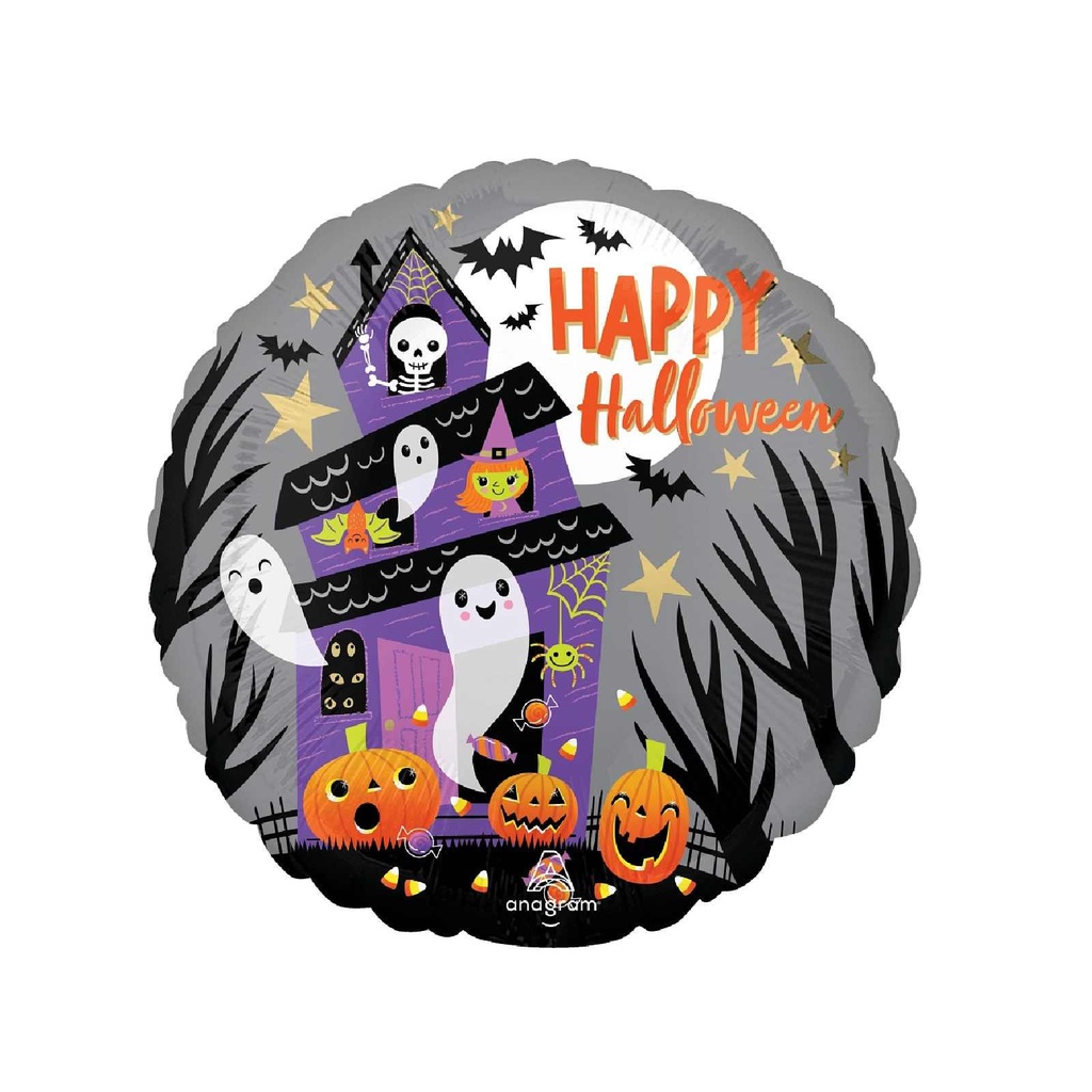 17C MET HAPPY HALLOWEEN HAUNTED HOUSE STANDARD