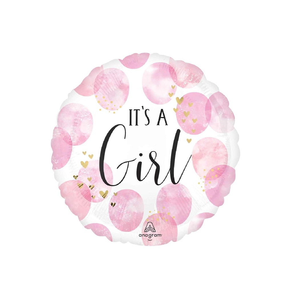 17C MET BABY GIRL PINK WATERCOLOR