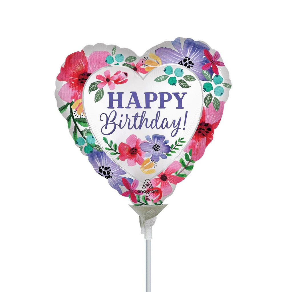 4H MET SATIN HAPPY BIRTHDAY FLORALS STANDARD