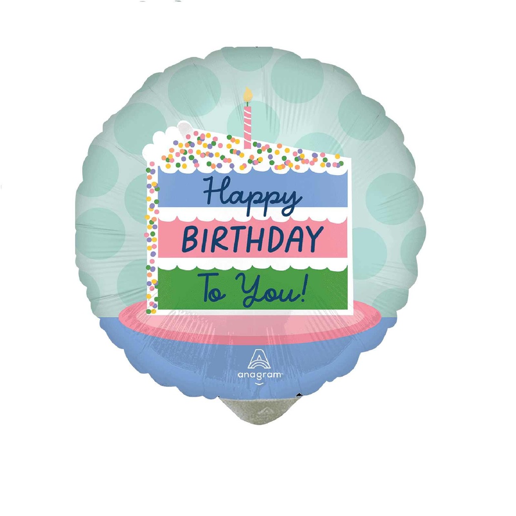 4C MET SATIN HAPPY BIRTHDAY CAKE STANDARD