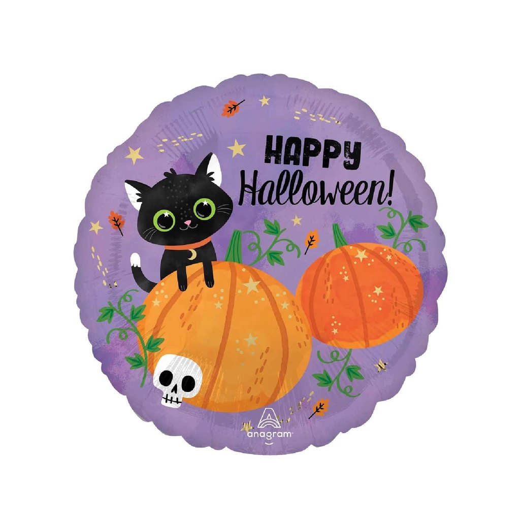 17C MET HALLOWEEN CAT & PUMPKINS STANDARD