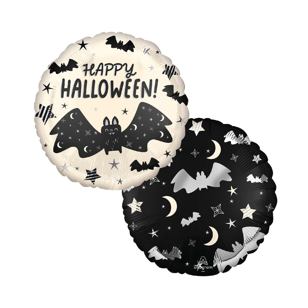 17C MET SATIN HALLOWEEN SATIN BAT ATTACK STANDARD