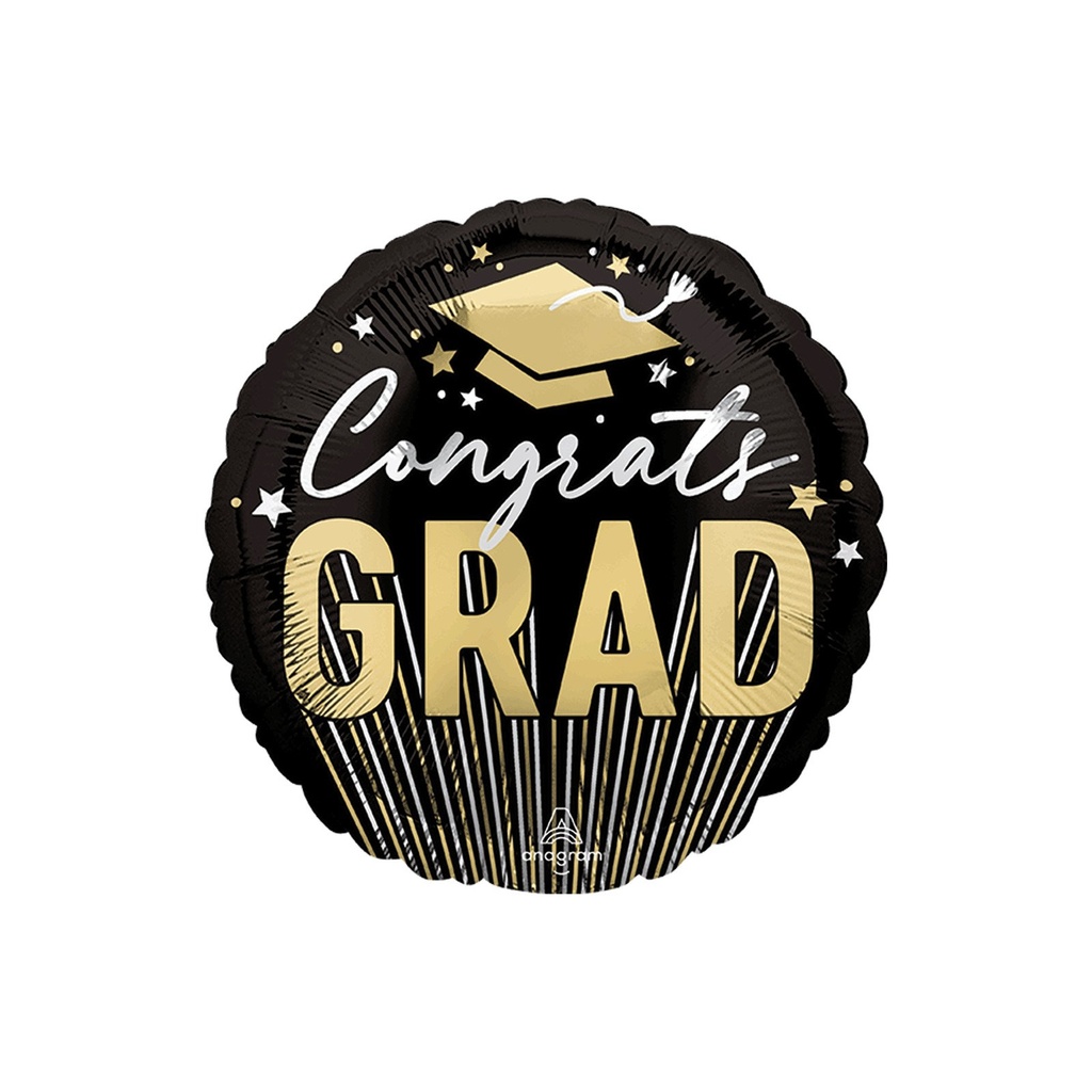 GRAD MET STRIPES CONGRAT GRAD GRAD