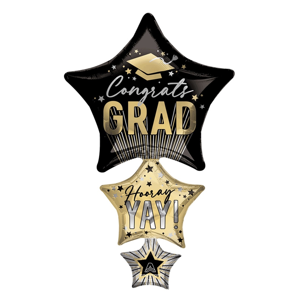 GRAD MET STRIPES GRAD STAR SHP