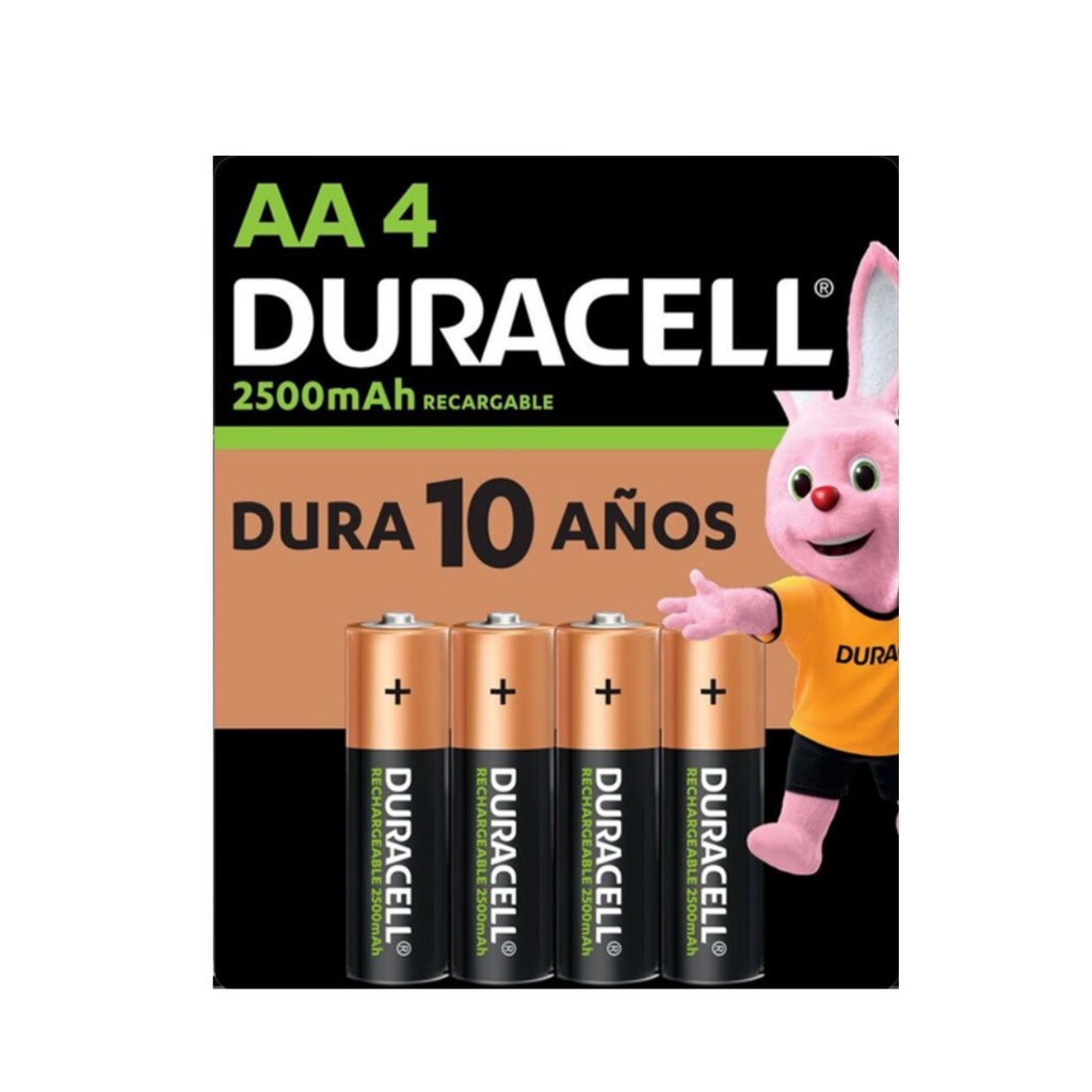PILA RECARGABLE DURACELL AA BLISTER C/4PZAS