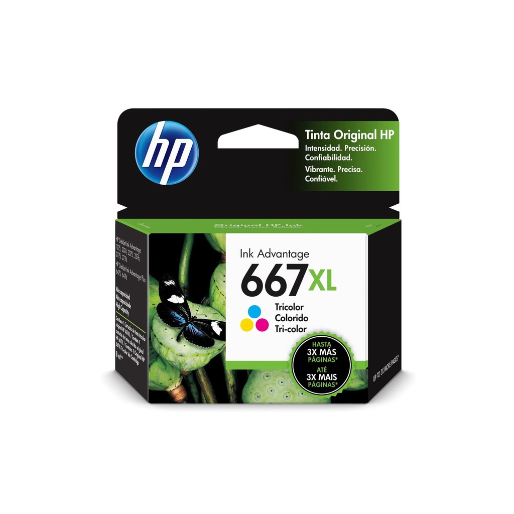 [ING3YM80AL] TINTA TRICOLOR HP 667XL RENDIMISUPL 330PAGS