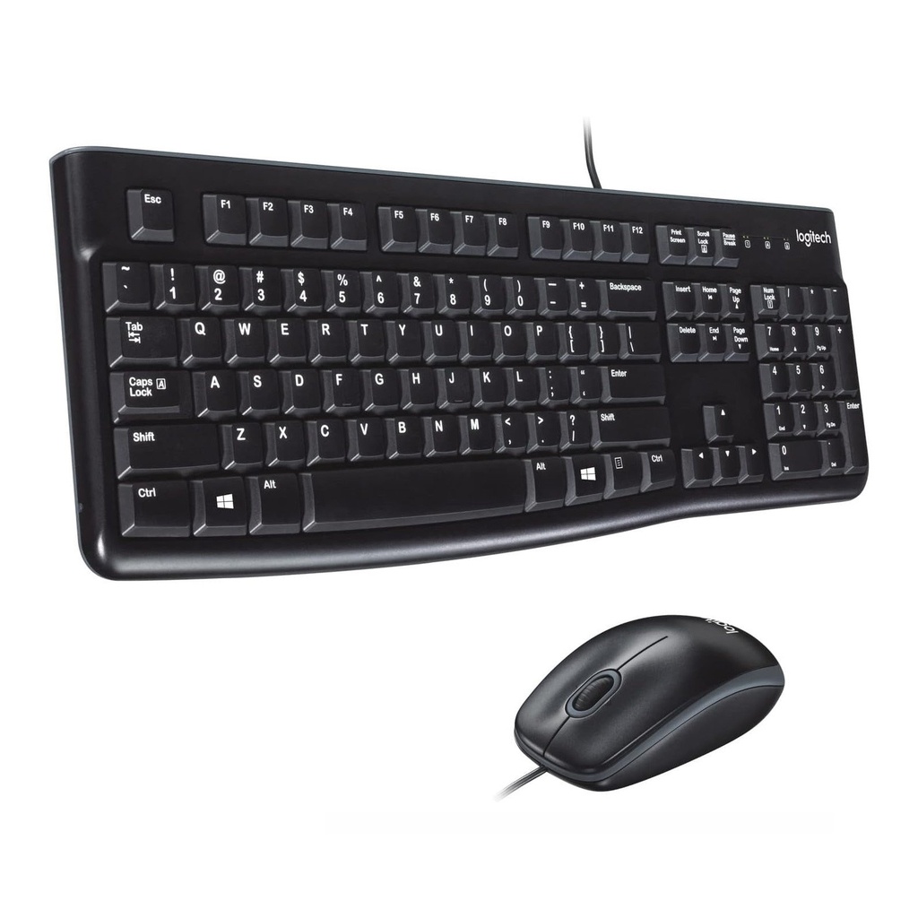 KIT LOGITECH TECLADO/MOUSE K120 CABLEADO 1