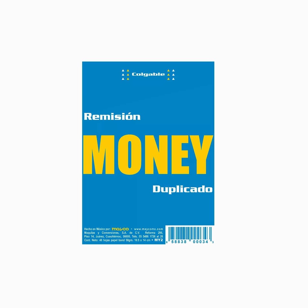 REMISION MONEY 1/8 DUPLICADO MAYCO