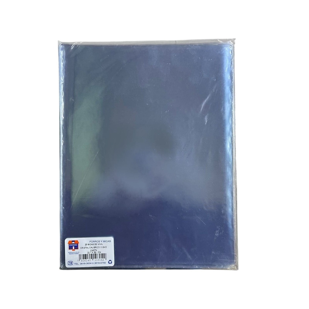 [CAS-0006] MICA DE VINIL TAMAÑO CARTA C/25 PZS