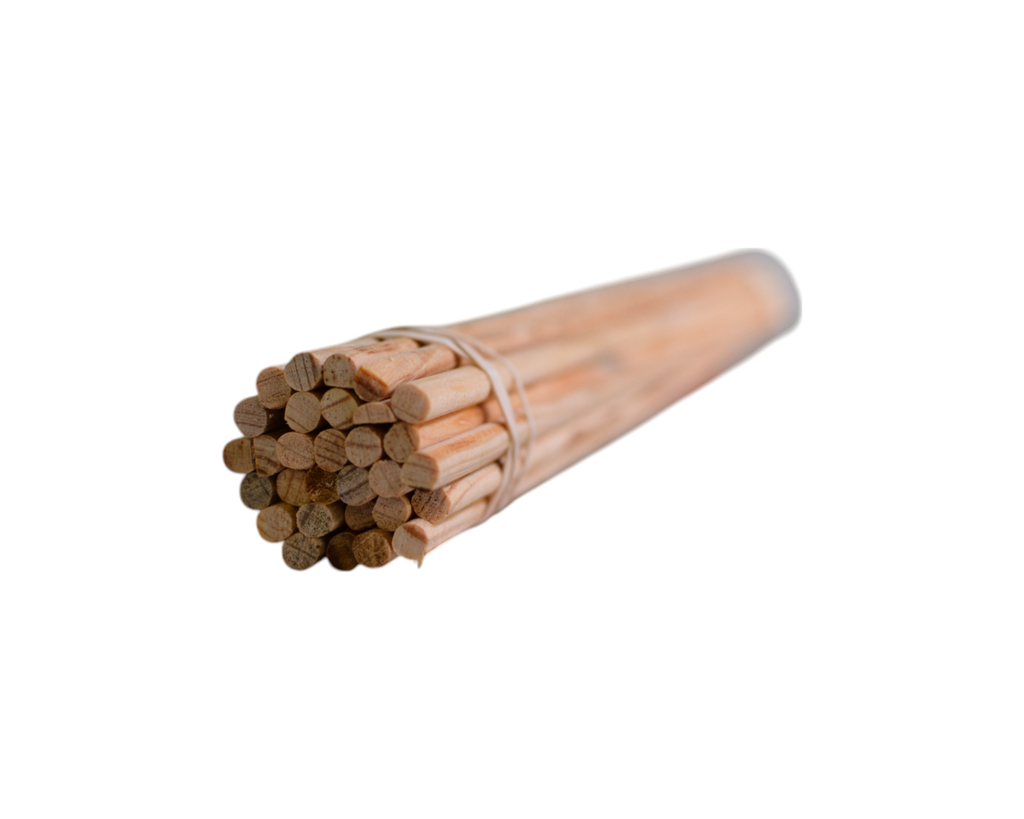 TARUGO DE MADERA C/30 PZAS  60 CM DELGADO