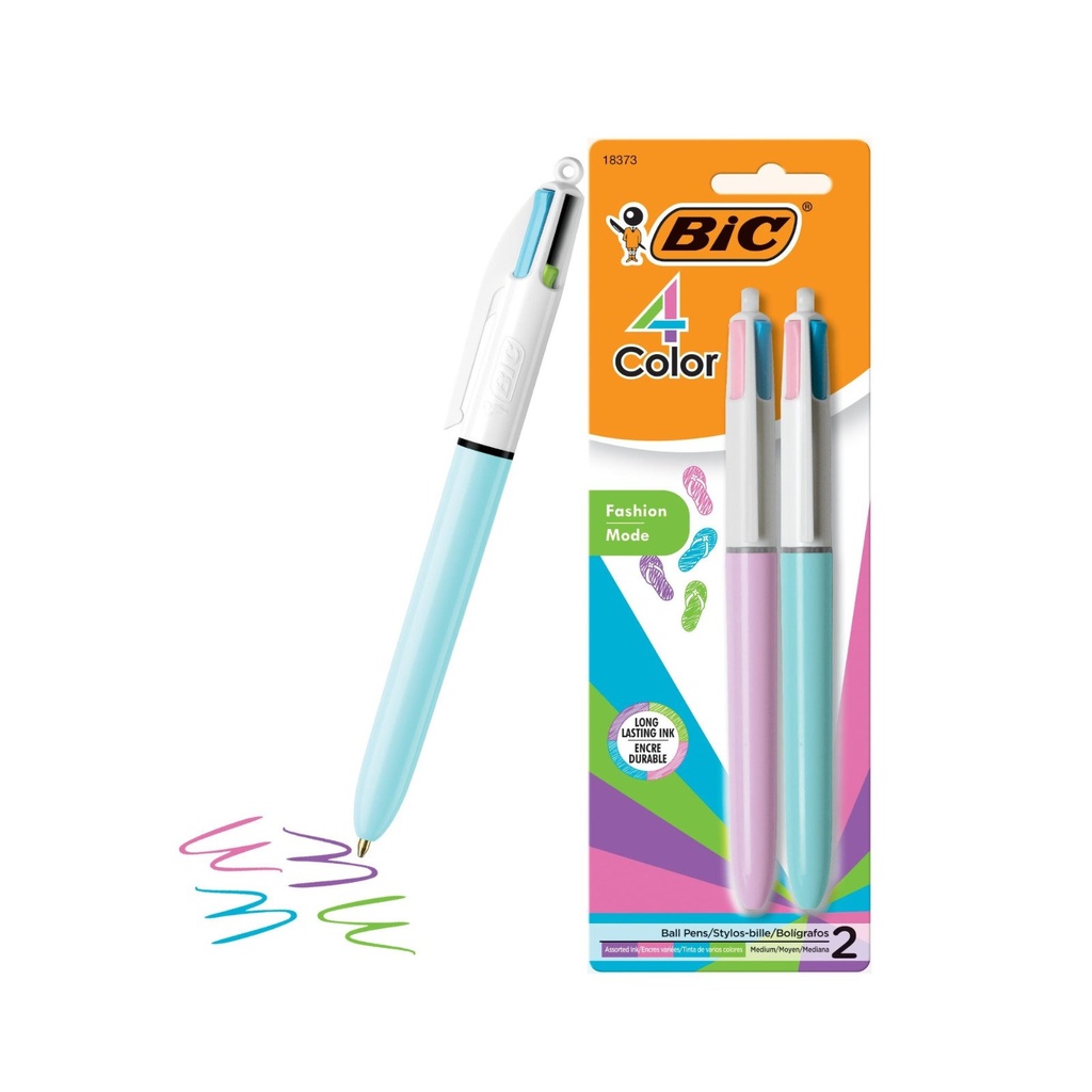 BOLIGRAFO BIC 4 COLORES FASHION PZA