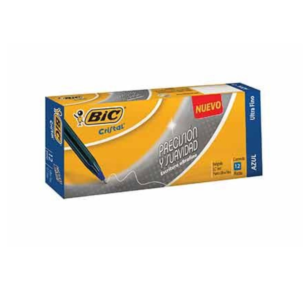 [070330198937] BOLIGRAFO BIC CRISTAL AZUL PREC.Y SUAV. 07MM