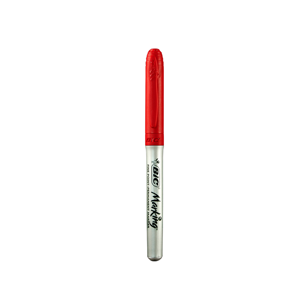 [070330316928] MARCADOR BIC PERMANENT MARKER ROJO