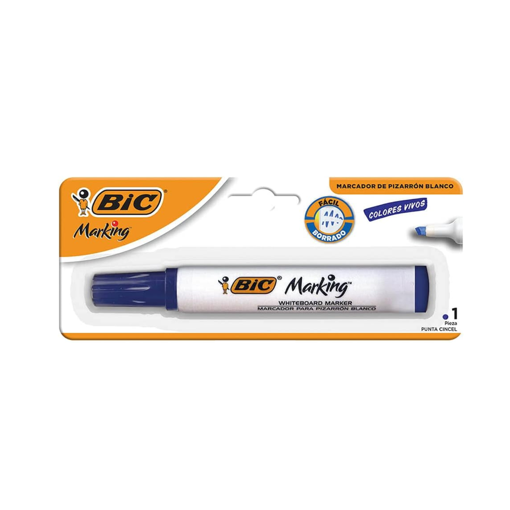 MARCADOR BIC P/PIZARRON BLANCO  AZUL