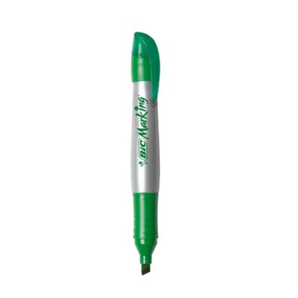 [070330343641] MARCADOR BIC MARKING XL VERDE
