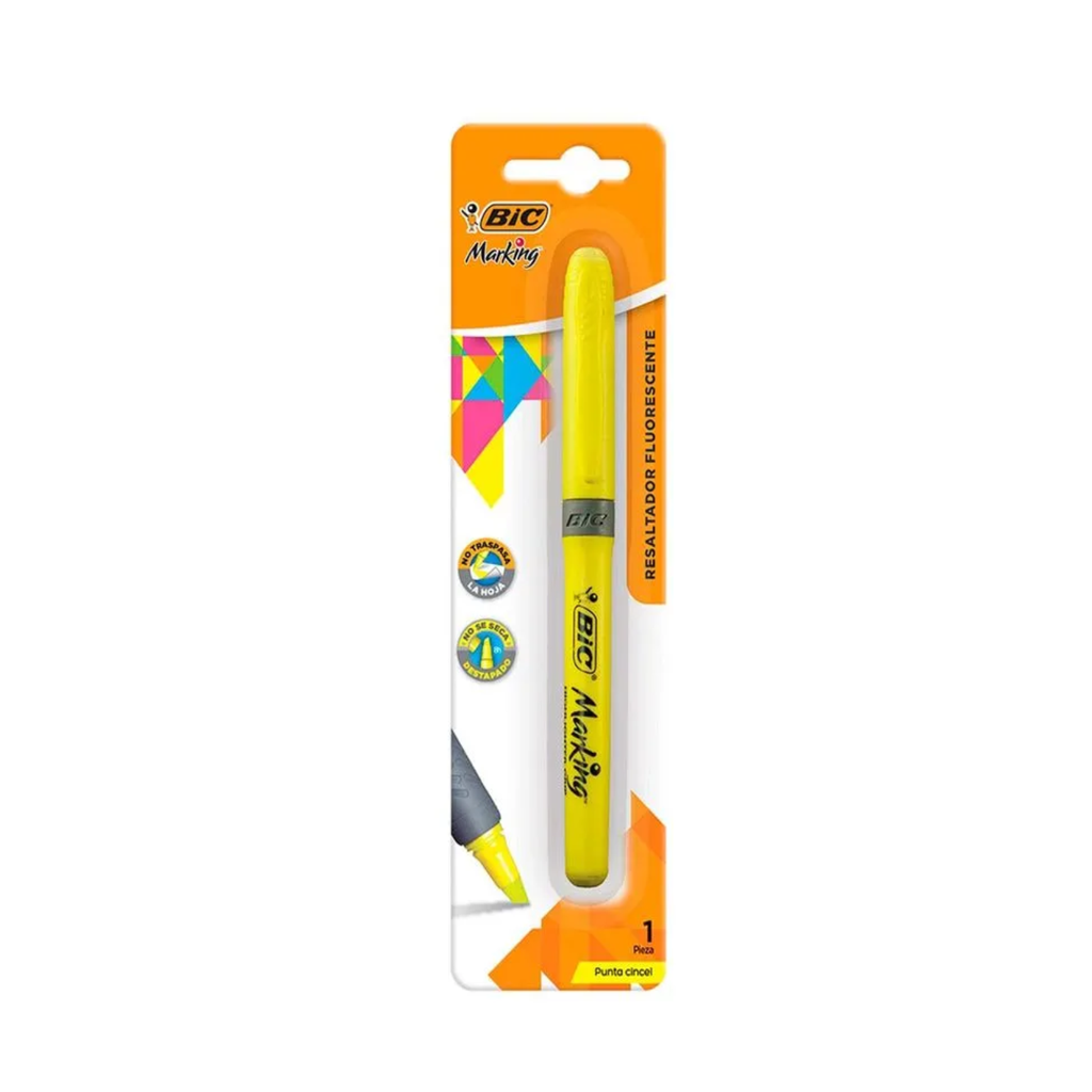 MARCADOR RESALTADOR MARKING BIC PZA