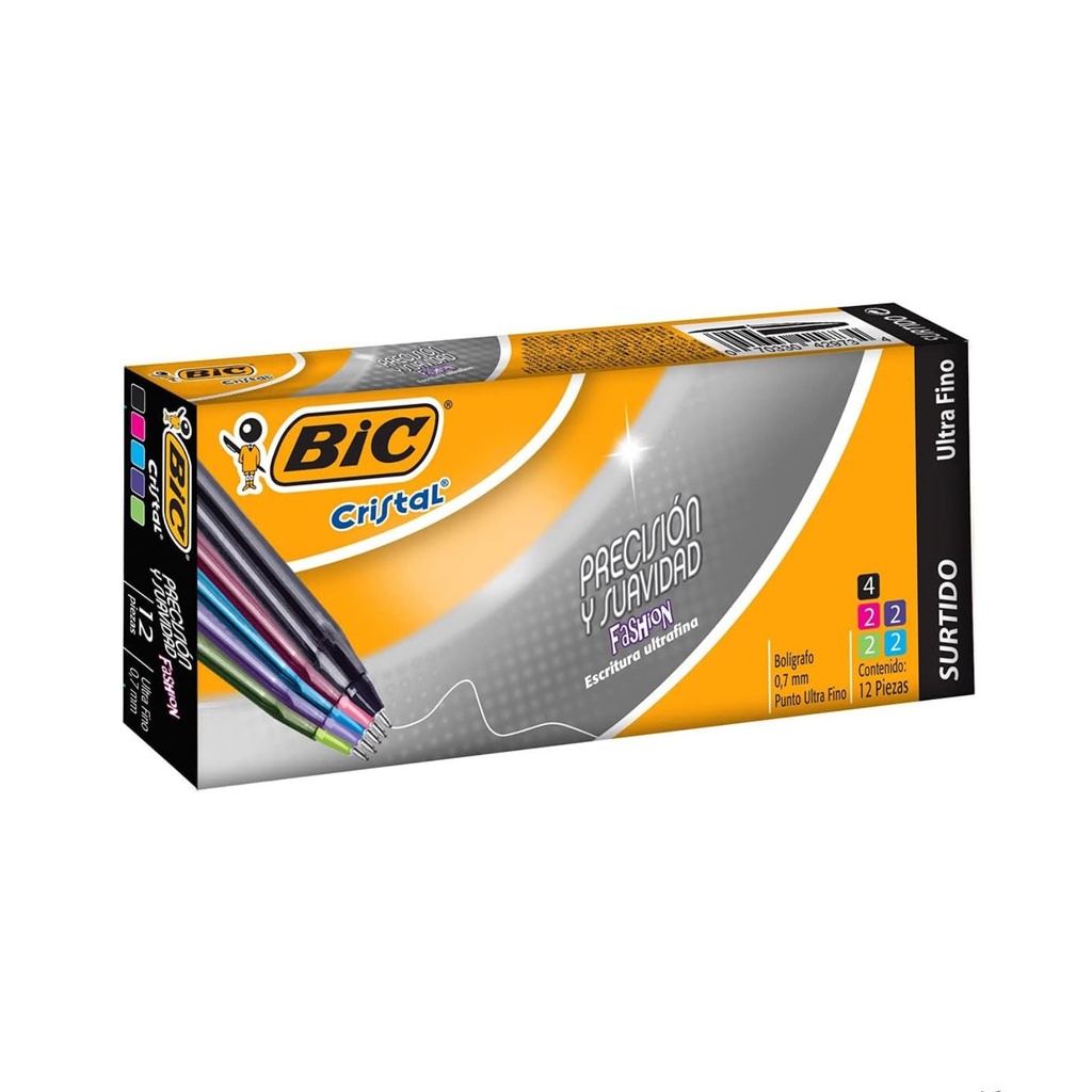 [070330429734] BOLIGRAFO BIC CRISTAL PRECISION Y SUAVIDAD 0.7MM SURTIDA