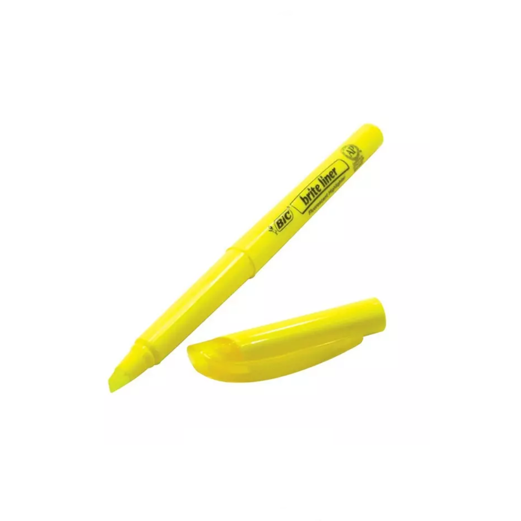 MARCADOR BIC BRITE LINER AMARILLO BL11V