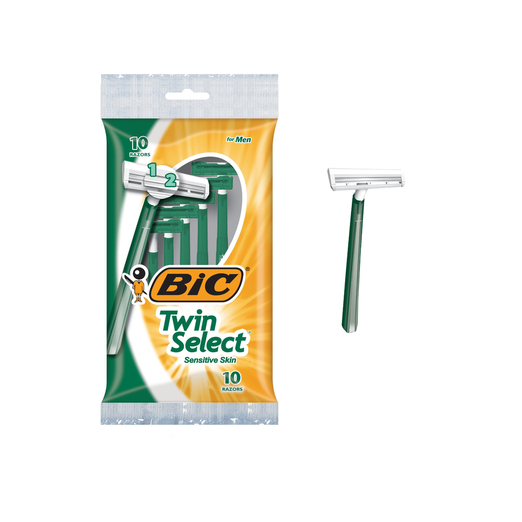 [070330700918] RASTRILLO BIC TWIN SELECT PIEL NORMAL