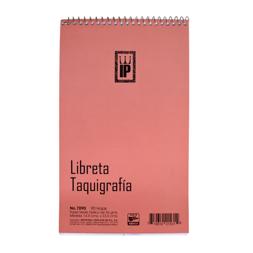 LIBRETA TAQUIGRAFIA P.VERDE OPTICO 90HJS NO.7090